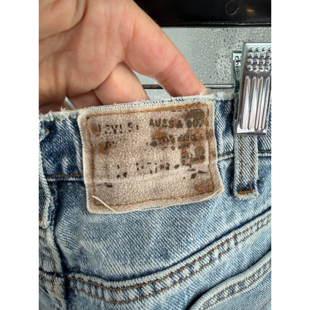 Vintage Levis 550 Orange Tab Relaxed Fit Tapered Leg Light Wash Jeans 34 Waist